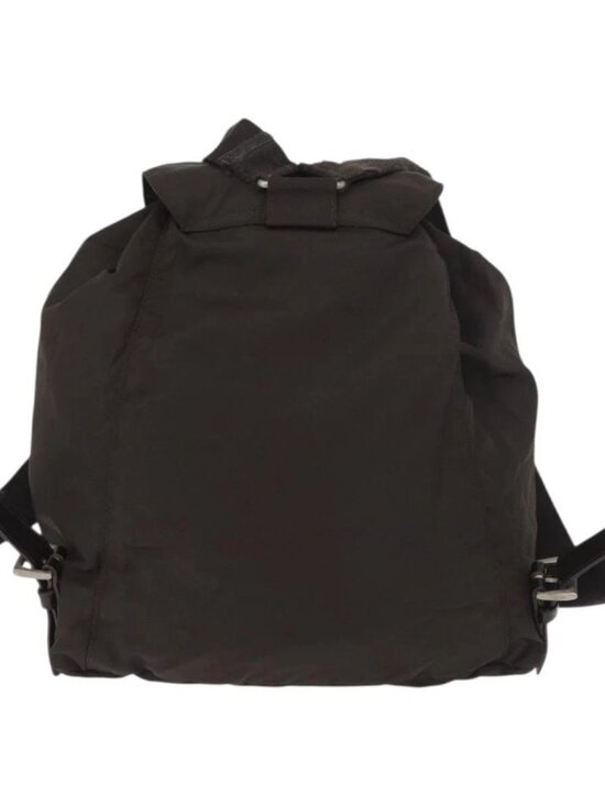 PRADA Backpack Nylon Brown Silver Auth main image 13